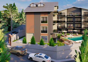 Apartment mit 1+1 Grundriss in Fethiye 