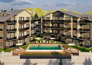 Apartment mit 1+1 Grundriss in Fethiye 