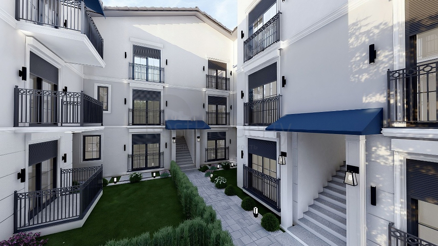 Wohnung mit 1+1 Grundriss von 50 m2 in Fethiye 