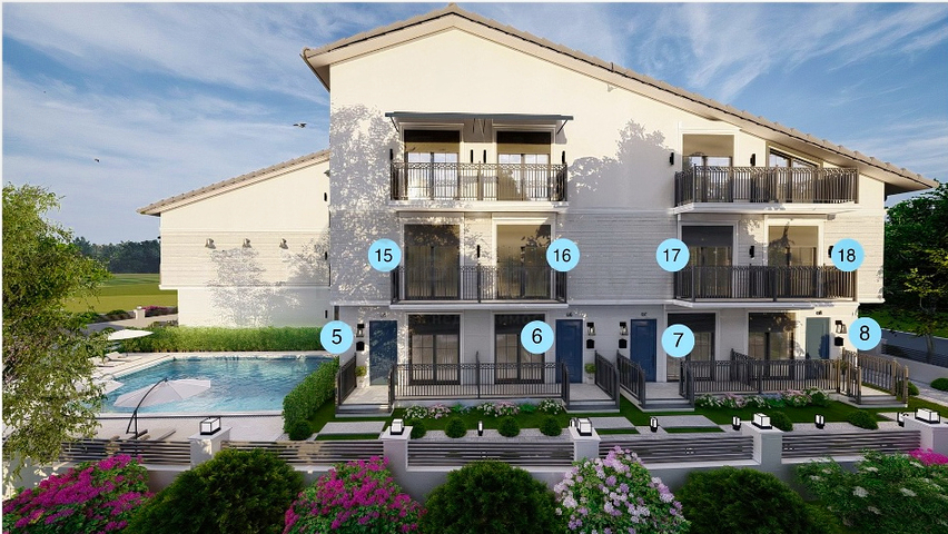 Wohnung mit 1+1 Grundriss von 50 m2 in Fethiye 