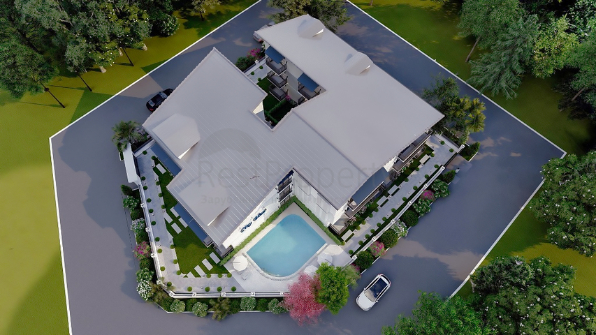 Wohnung mit 1+1 Grundriss von 50 m2 in Fethiye 