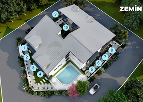 Wohnung mit 1+1 Grundriss von 50 m2 in Fethiye 