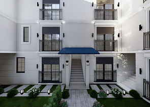 Wohnung mit 1+1 Grundriss von 50 m2 in Fethiye 