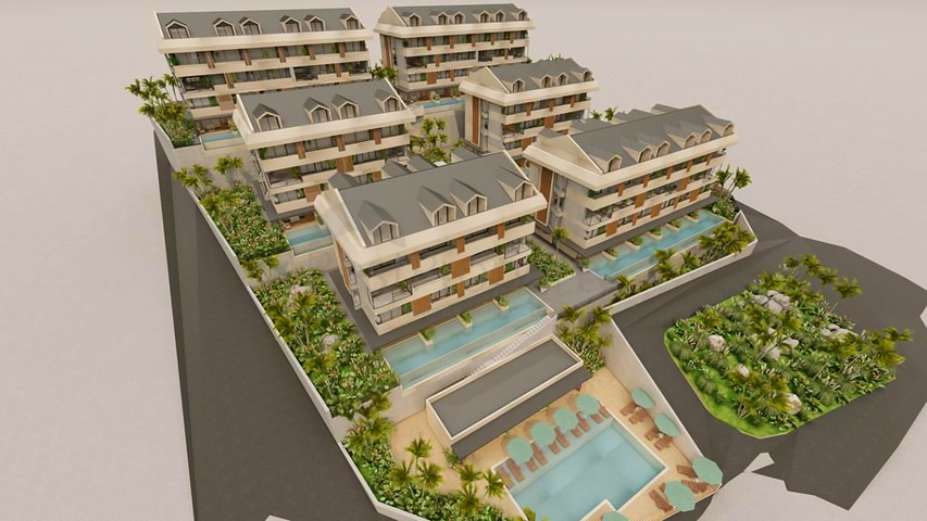 Apartment mit 1+1 Grundriss in Fethiye 