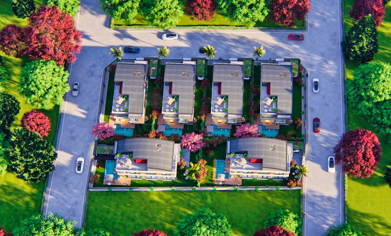 5+1-Villen im Stadtteil Doshemealty - Antalya