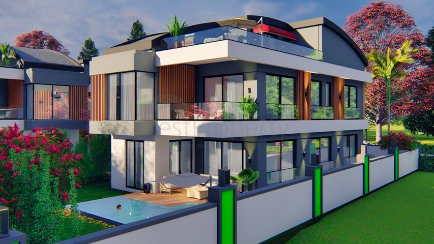 5+1-Villen im Stadtteil Doshemealty - Antalya