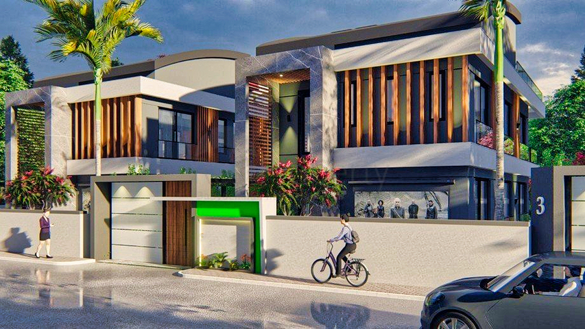 5+1-Villen im Stadtteil Doshemealty - Antalya