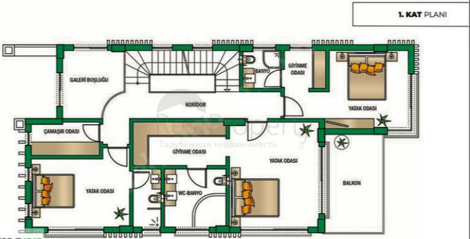 5+1-Villen im Stadtteil Doshemealty - Antalya