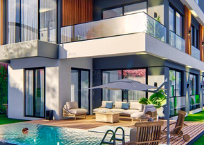 5+1-Villen im Stadtteil Doshemealty - Antalya