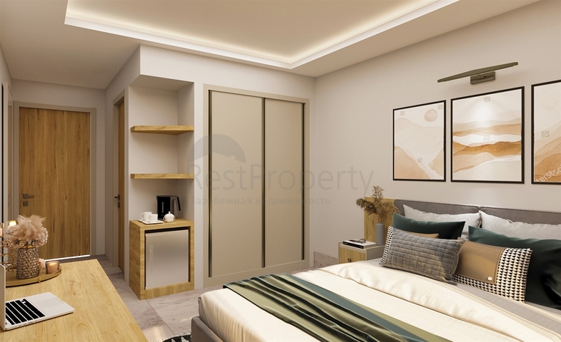 Apartment mit 1+1 Grundriss in Fethiye