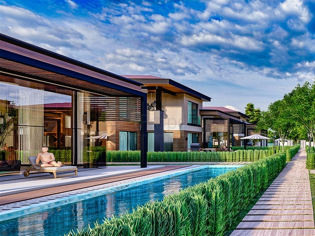 5+1-Villen im Stadtteil Doshemealty - Antalya