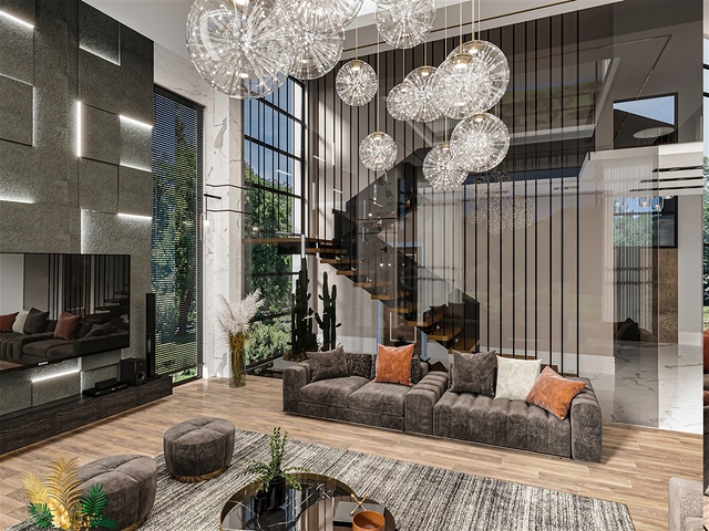 5+1-Villen im Stadtteil Doshemealty - Antalya