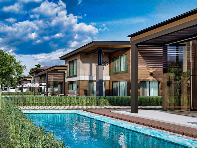 5+1-Villen im Stadtteil Doshemealty - Antalya