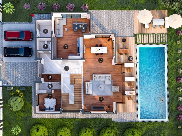 5+1-Villen im Stadtteil Doshemealty - Antalya