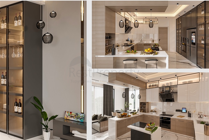 5+1-Villen im Stadtteil Doshemealty - Antalya