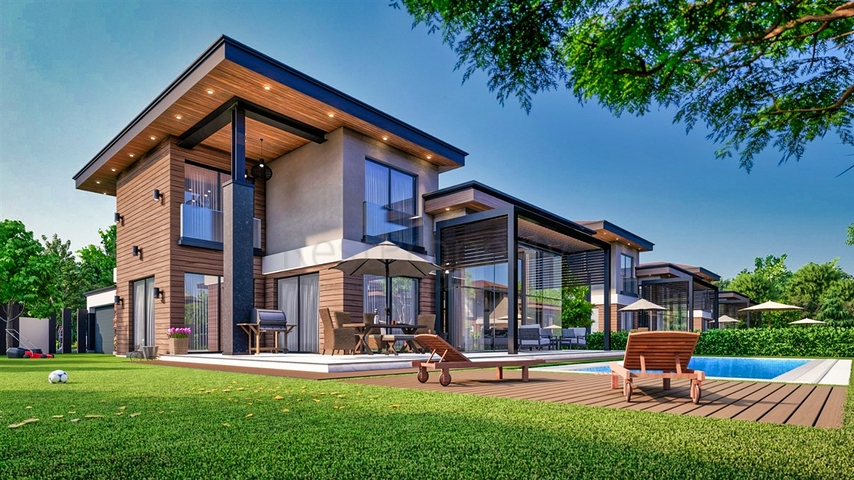 5+1-Villen im Stadtteil Doshemealty - Antalya