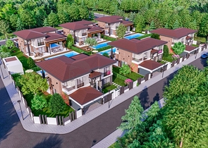 5+1-Villen im Stadtteil Doshemealty - Antalya