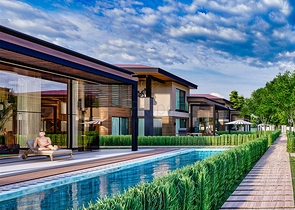 5+1-Villen im Stadtteil Doshemealty - Antalya