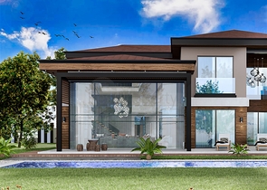 5+1-Villen im Stadtteil Doshemealty - Antalya