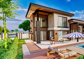 5+1-Villen im Stadtteil Doshemealty - Antalya