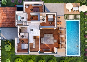 5+1-Villen im Stadtteil Doshemealty - Antalya