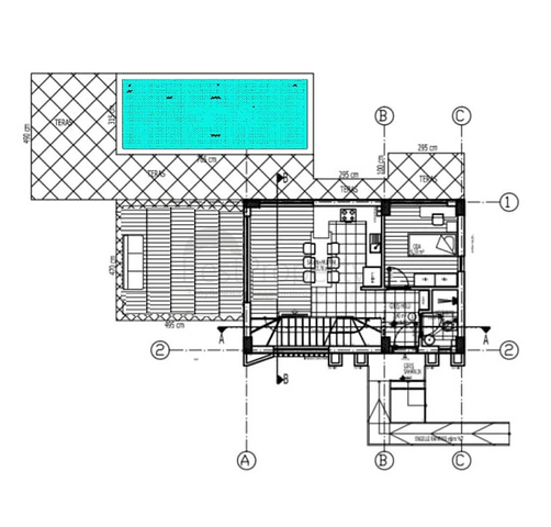 4+1-Villa in Belek mit einer Fläche von 200 m2 - Antalya 