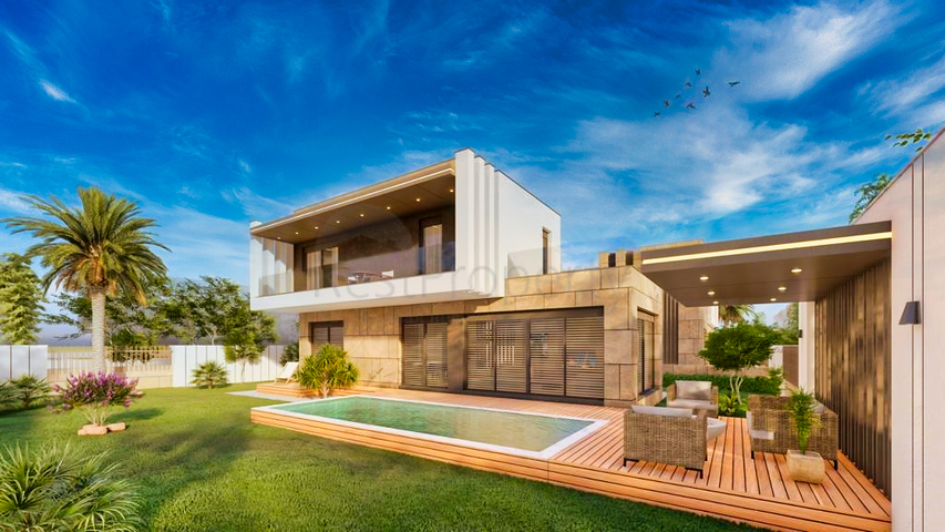 4+1-Villa in Belek mit einer Fläche von 200 m2 - Antalya 