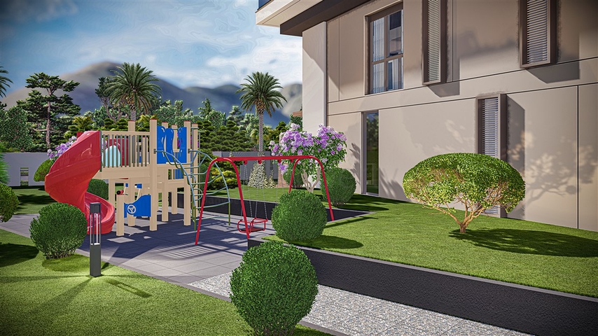 Apartments 2+1 Duplex in der Wohngegend von Persimmon - Antalya