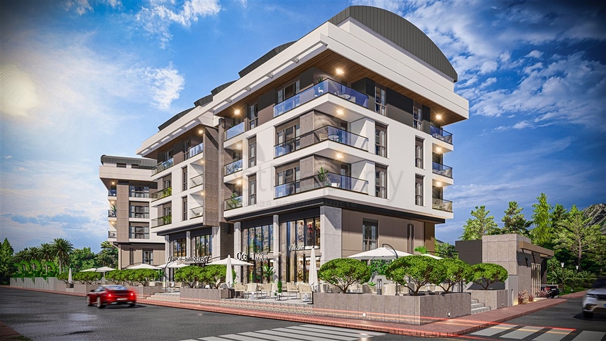 Apartments 2+1 Duplex in der Wohngegend von Persimmon - Antalya