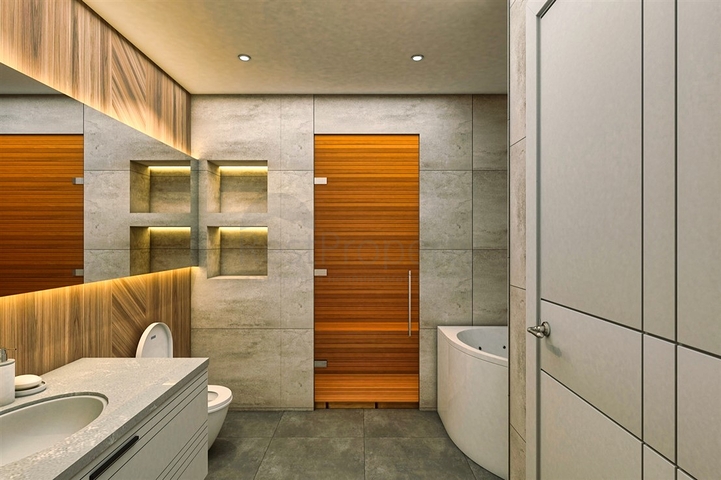 Apartments 2+1 Duplex in der Wohngegend von Persimmon - Antalya