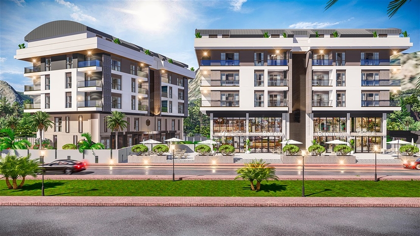 Apartments 2+1 Duplex in der Wohngegend von Persimmon - Antalya