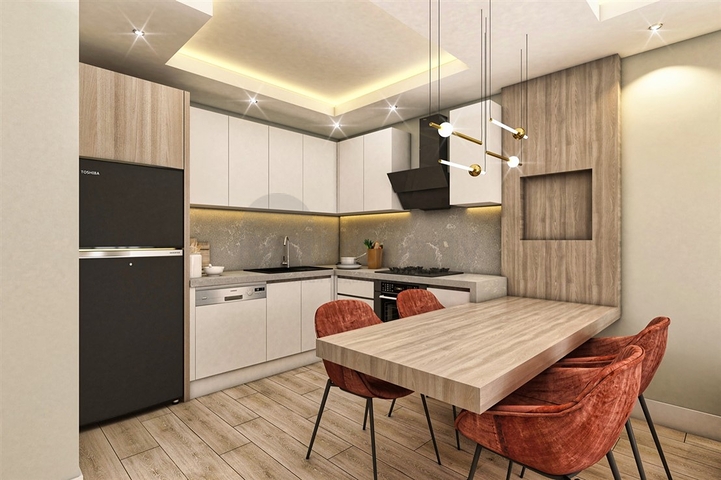 Apartments 2+1 Duplex in der Wohngegend von Persimmon - Antalya