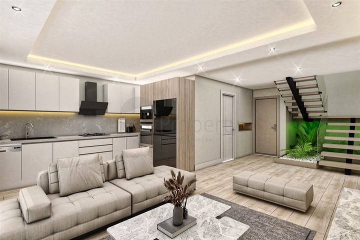 Apartments 2+1 Duplex in der Wohngegend von Persimmon - Antalya