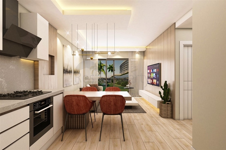 Apartments 2+1 Duplex in der Wohngegend von Persimmon - Antalya