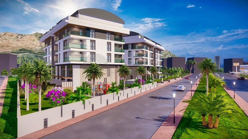 Apartments 2+1 Duplex in der Wohngegend von Persimmon - Antalya