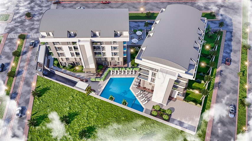 Apartments 2+1 Duplex in der Wohngegend von Persimmon - Antalya