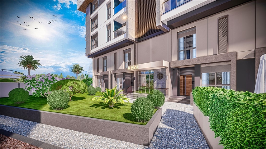 Apartments 2+1 Duplex in der Wohngegend von Persimmon - Antalya