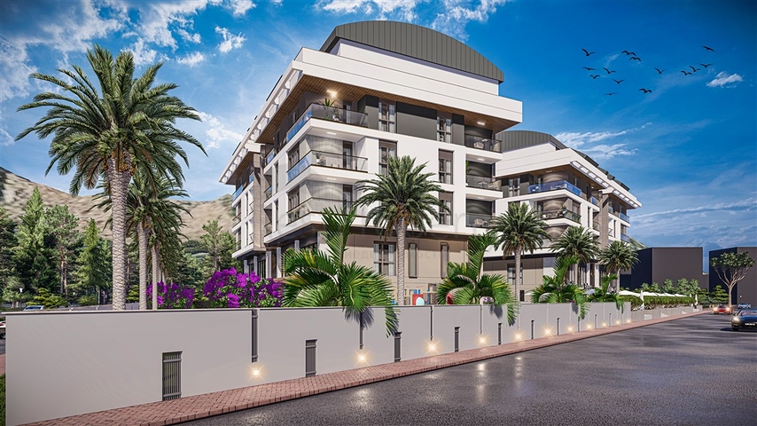 Apartments 2+1 Duplex in der Wohngegend von Persimmon - Antalya