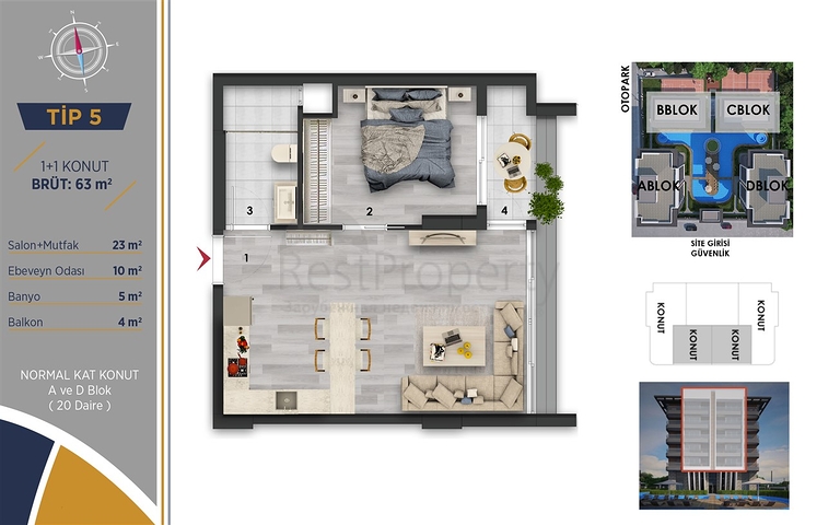 Investitionsprojekt in Altyntaş - Antalya