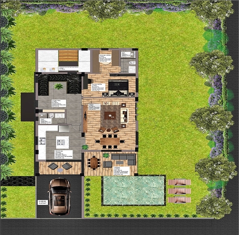 Villa mit 5+1 Grundrissen in der Region Doshemealty - Antalya