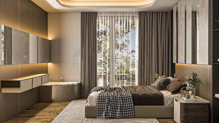 Villa mit 5+1 Grundrissen in der Region Doshemealty - Antalya