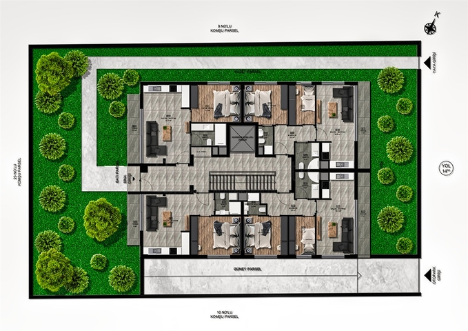 Investitionsprojekt im Wohnbezirk Uschgen - Antalya 
