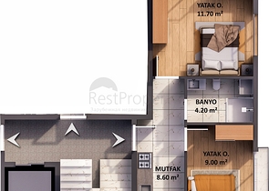 Apartments mit 1+1 Grundriss im Stadtteil Kepez - Antalya 