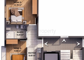 Apartments mit 1+1 Grundriss im Stadtteil Kepez - Antalya 