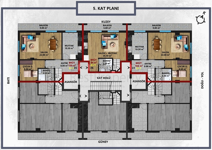 Investitionsprojekt im Zentrum von Antalya 
