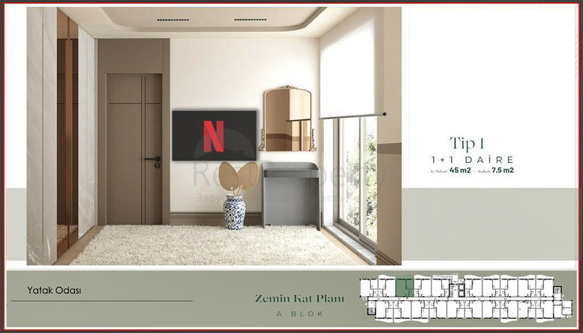 Investitionsprojekt im Wohnbezirk Güzeloba - Antalya