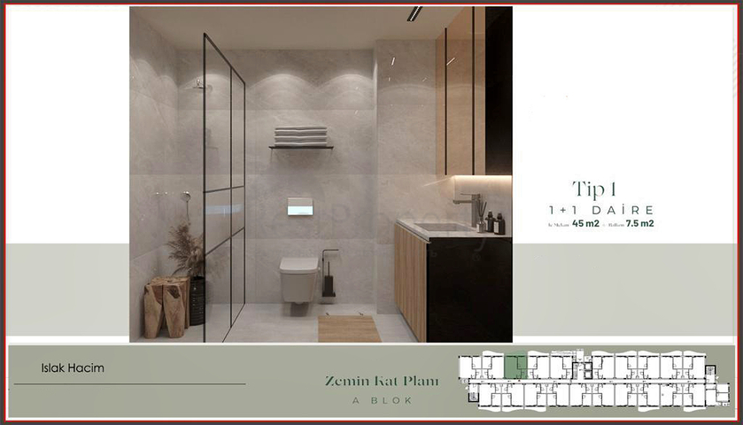 Investitionsprojekt im Wohnbezirk Güzeloba - Antalya