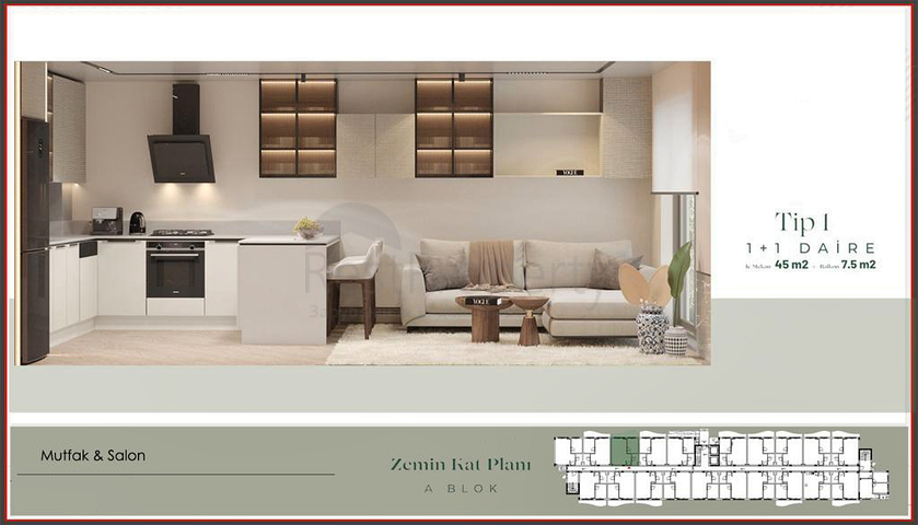 Investitionsprojekt im Wohnbezirk Güzeloba - Antalya