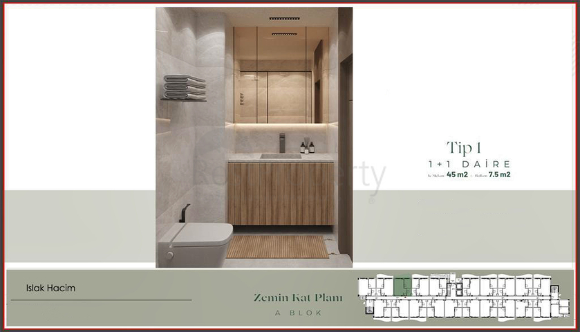 Investitionsprojekt im Wohnbezirk Güzeloba - Antalya