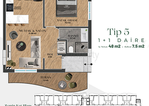 Investitionsprojekt im Wohnbezirk Güzeloba - Antalya